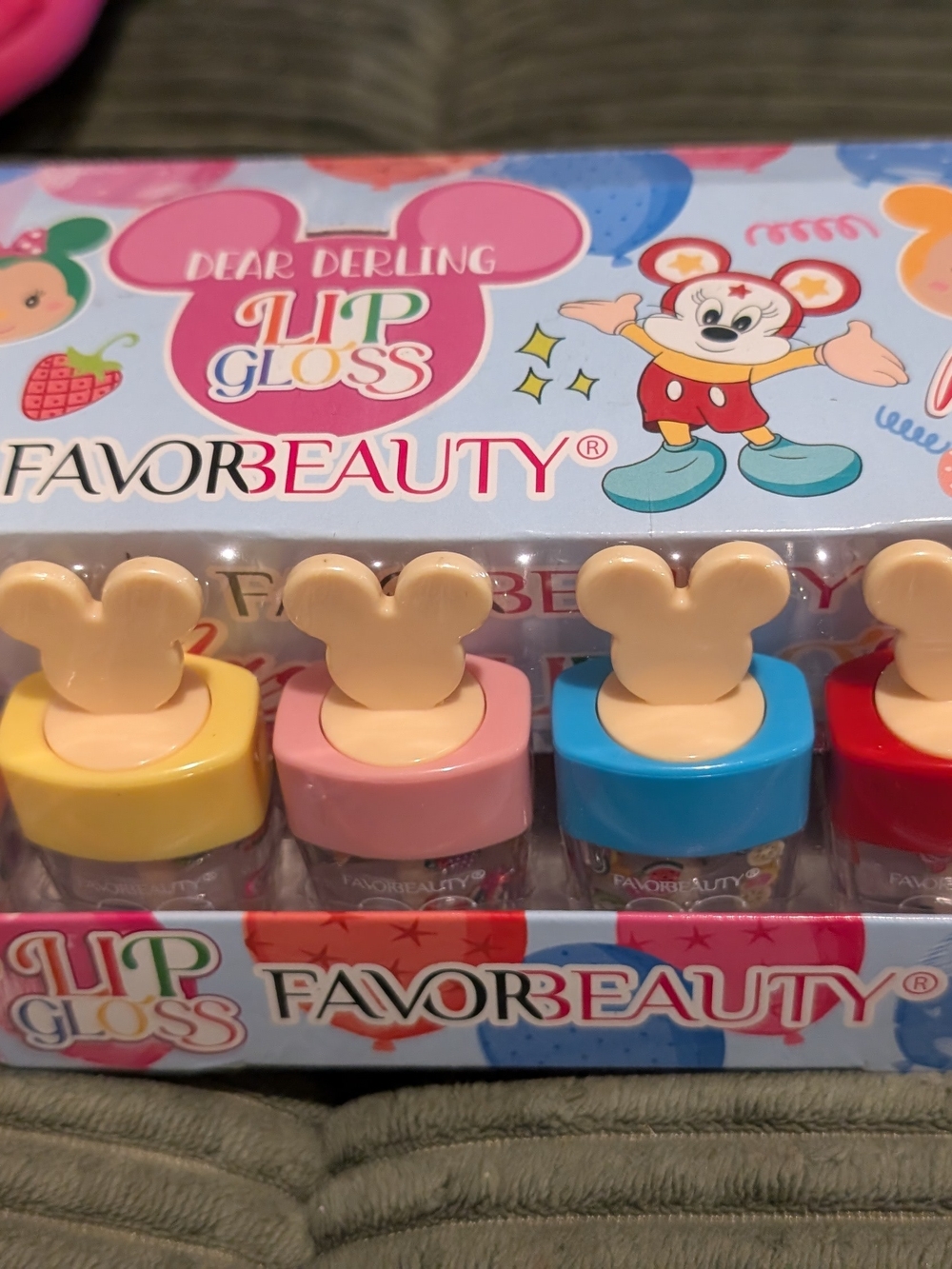 24 New Mouse Kids Lip Gloss Set Sealed